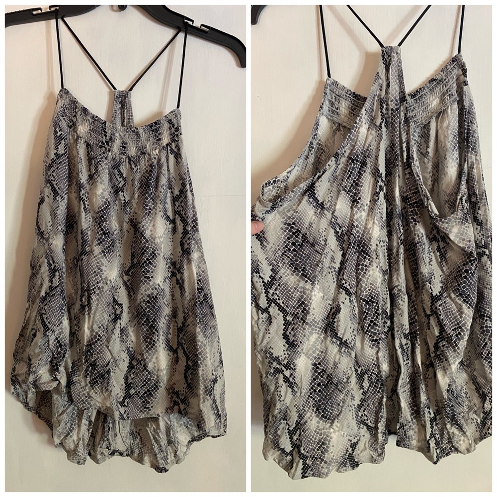Snake skin tank top